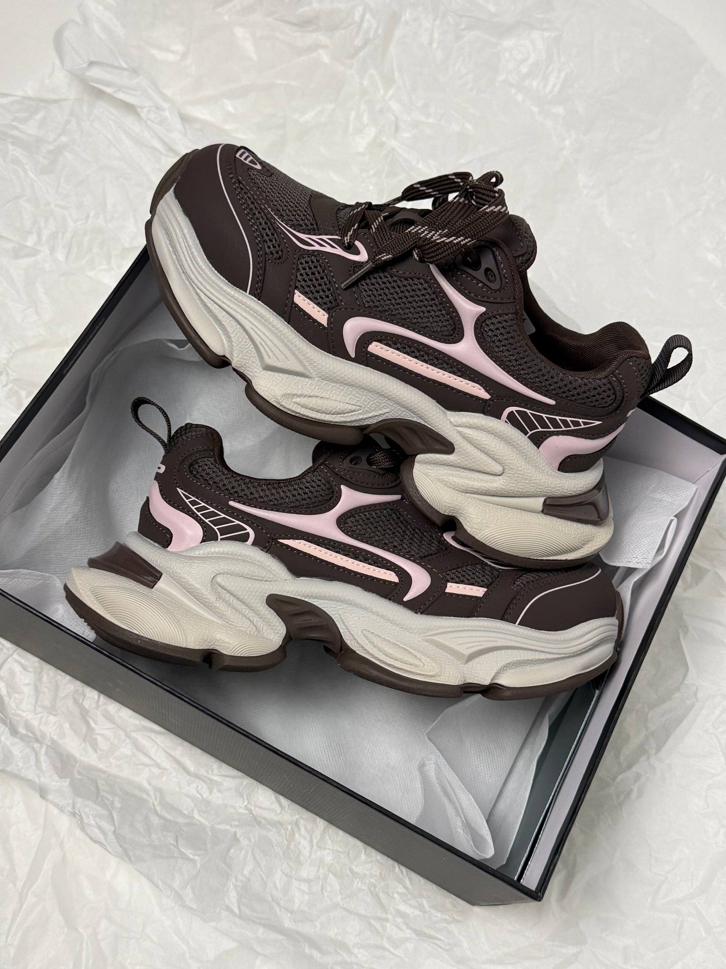 Кросівки Boss Victor™️, ніжно-рожевий + коричневий