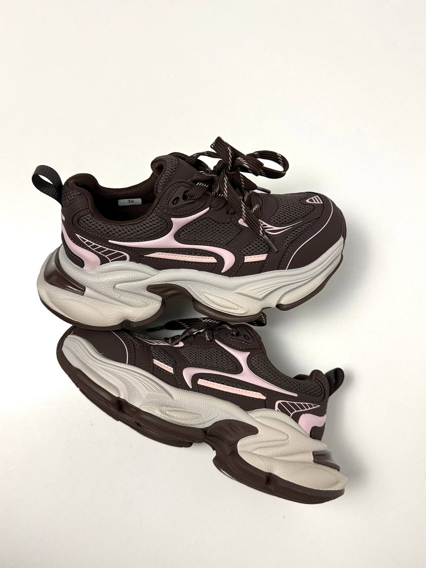 Кросівки Boss Victor™️, ніжно-рожевий + коричневий