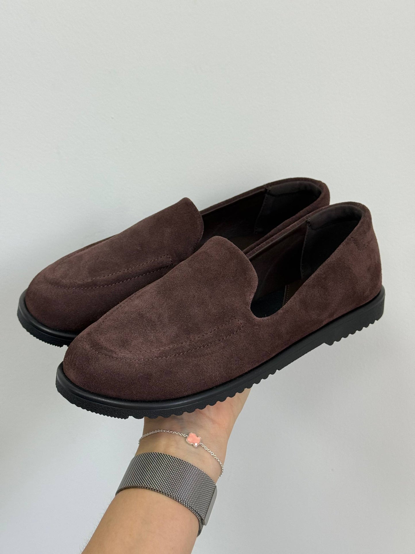 Анатомічні лофери barefoot  ™️ NikArt, шоколад