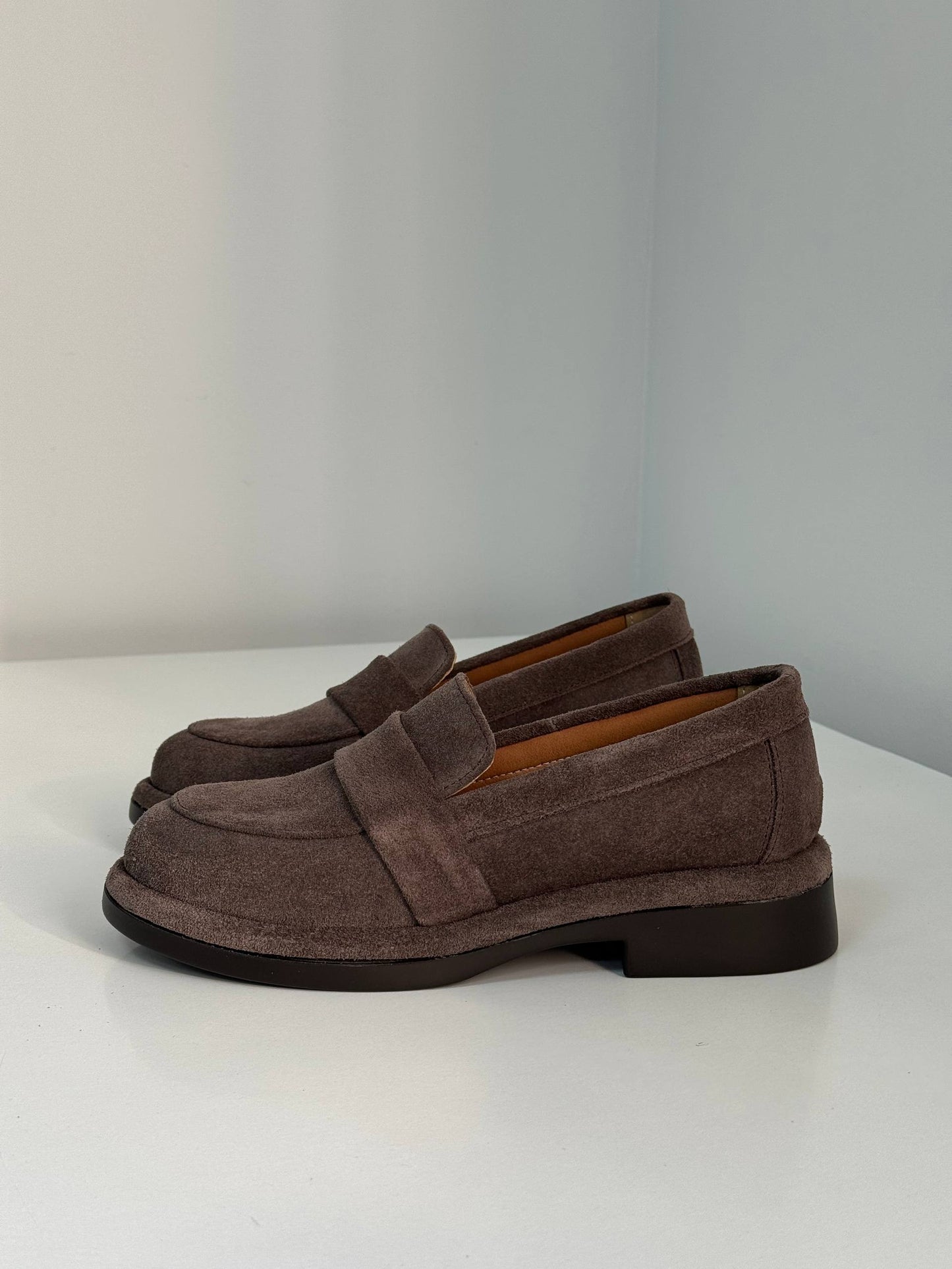 Класичні лофери ™️NikArt замша, коричневий