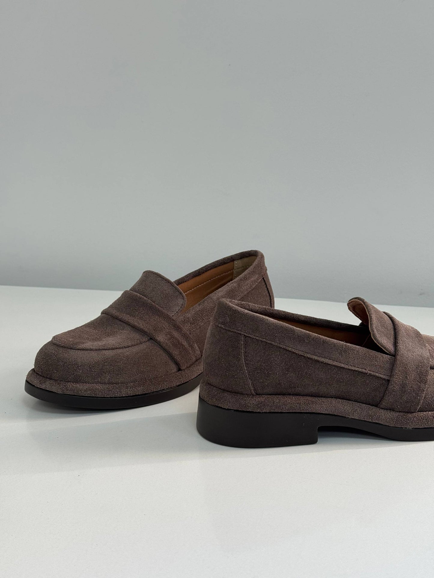 Класичні лофери ™️NikArt замша, коричневий