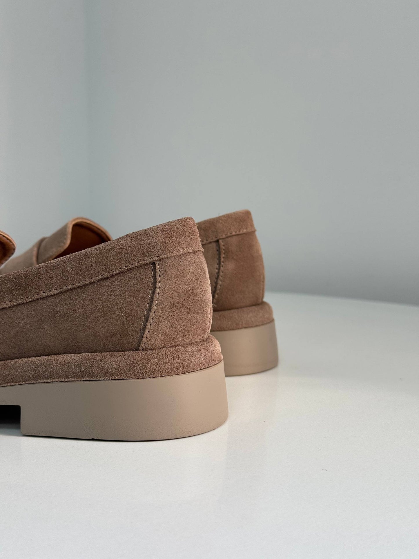 Класичні лофери ™️NikArt замша, бежевий