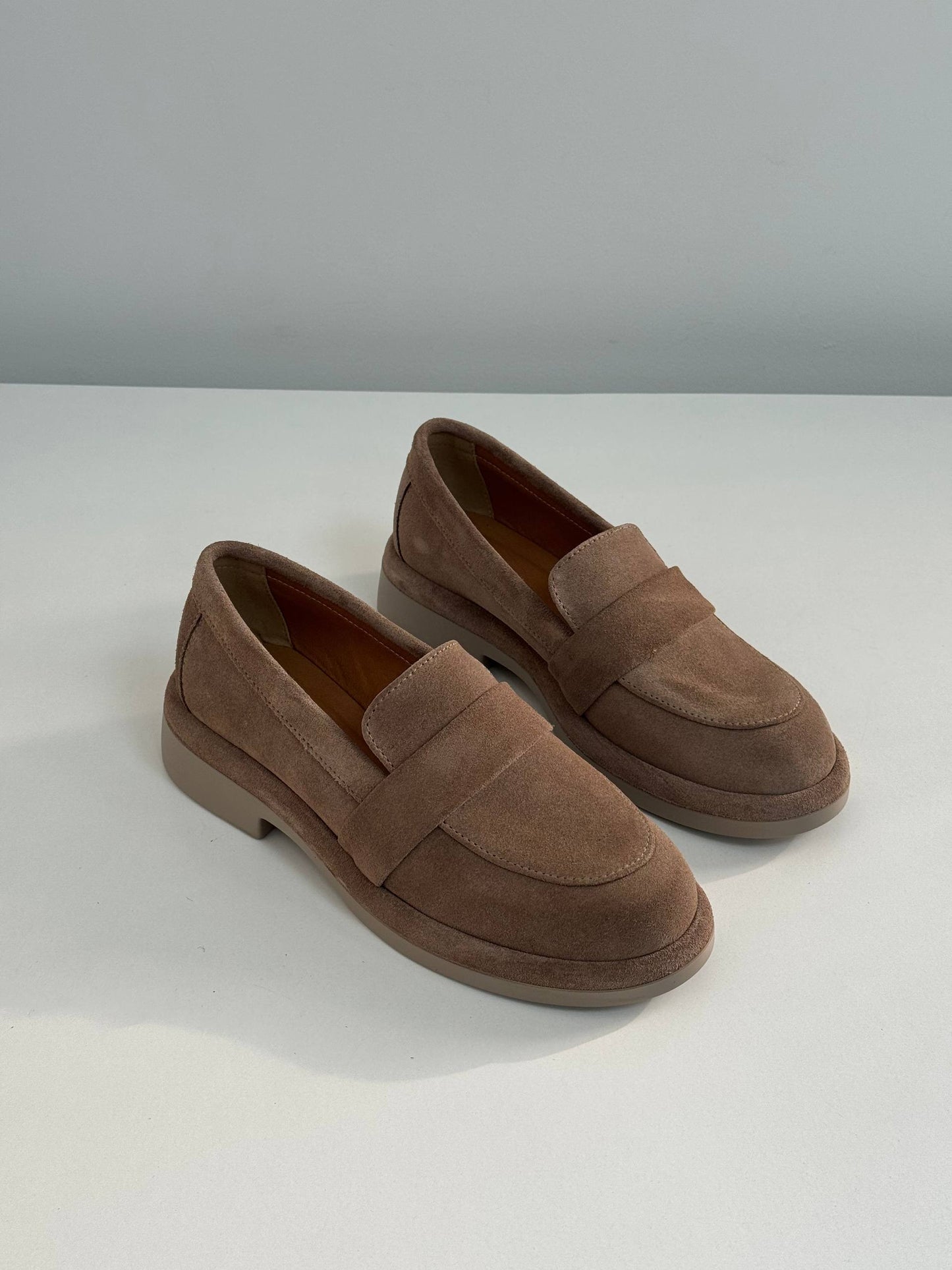 Класичні лофери ™️NikArt замша, бежевий