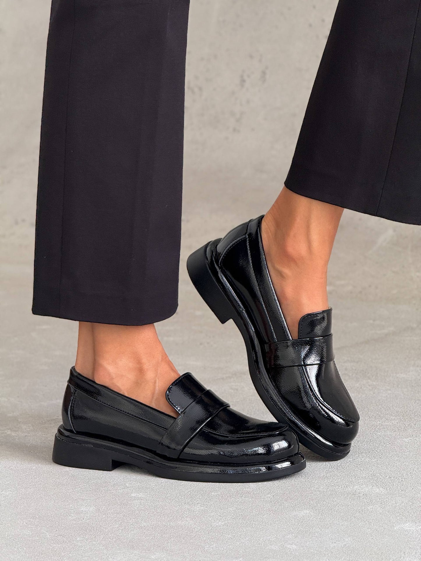 Класичні лофери ™️NikArt, чорний