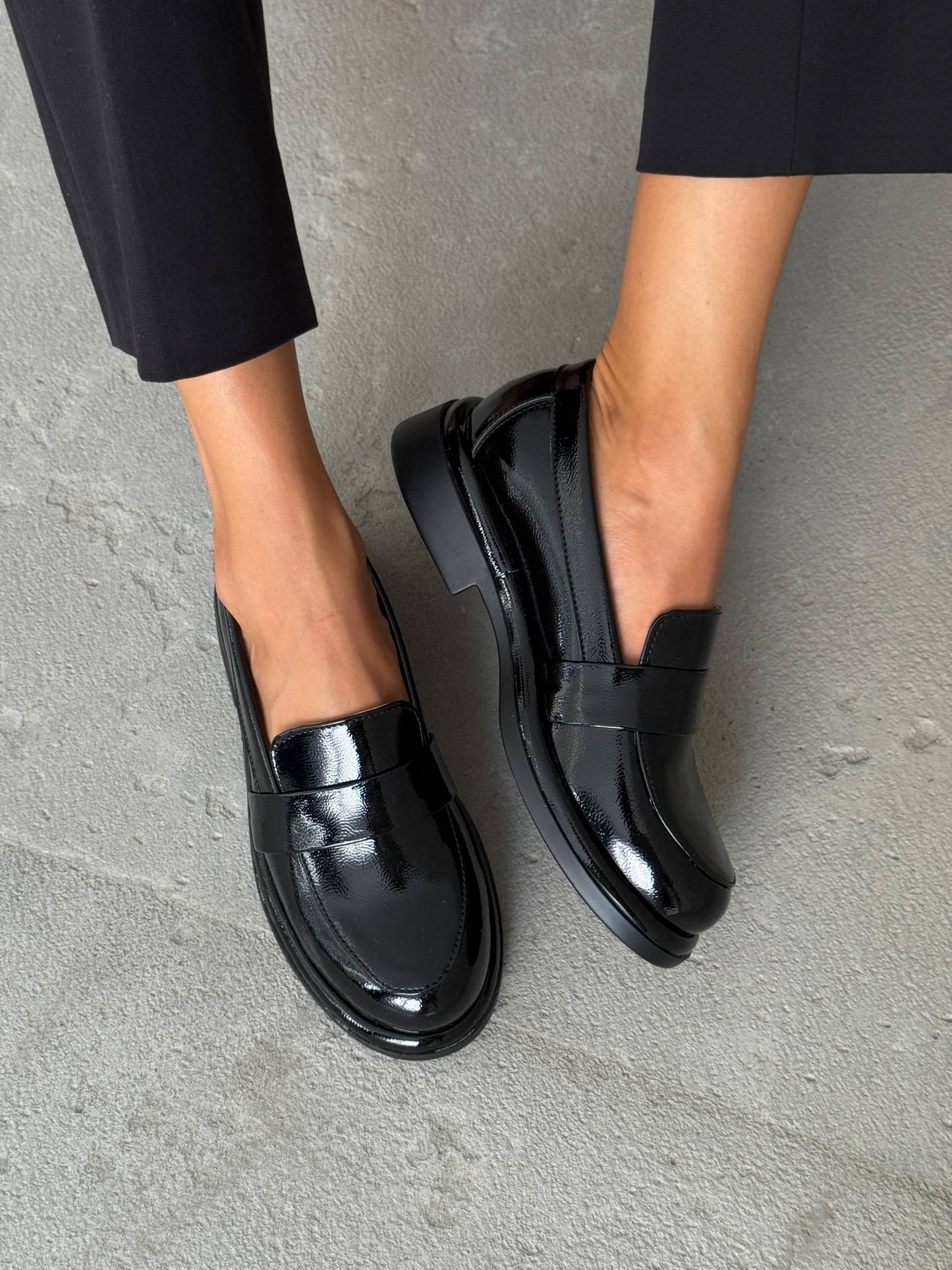 Класичні лофери ™️NikArt, чорний