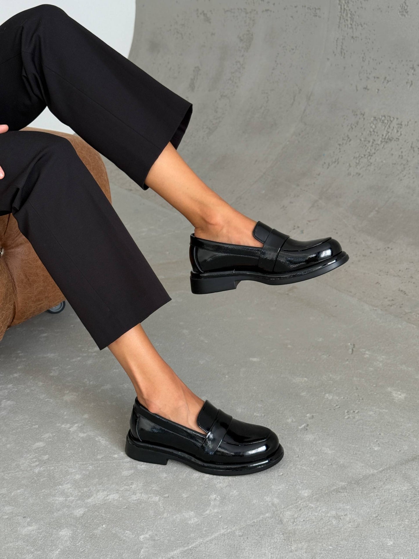 Класичні лофери ™️NikArt, чорний