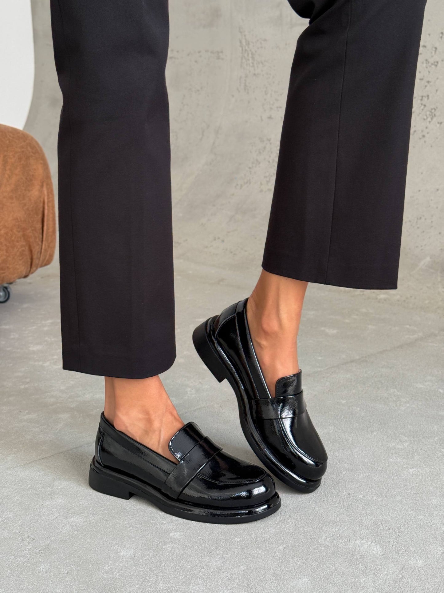 Класичні лофери ™️NikArt, чорний