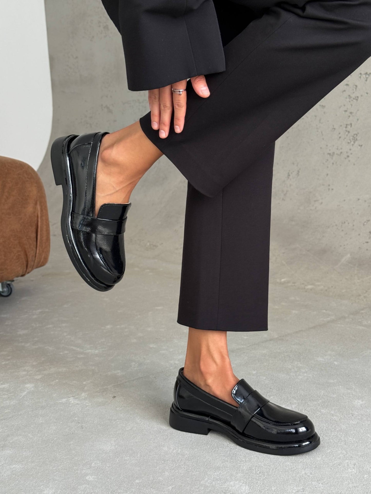 Класичні лофери ™️NikArt, чорний