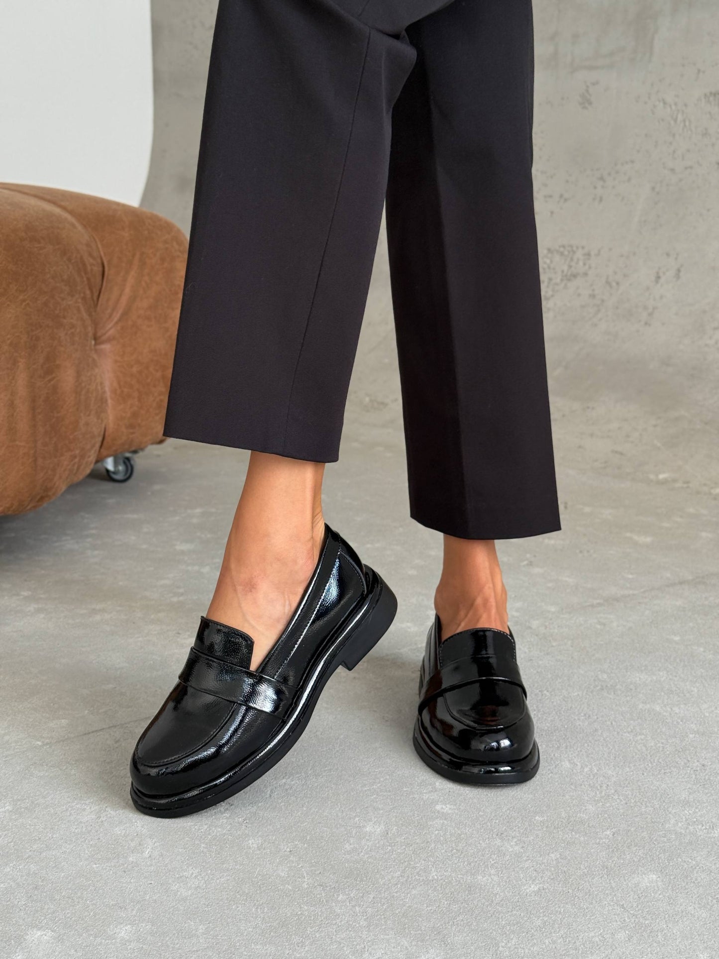 Класичні лофери ™️NikArt, чорний