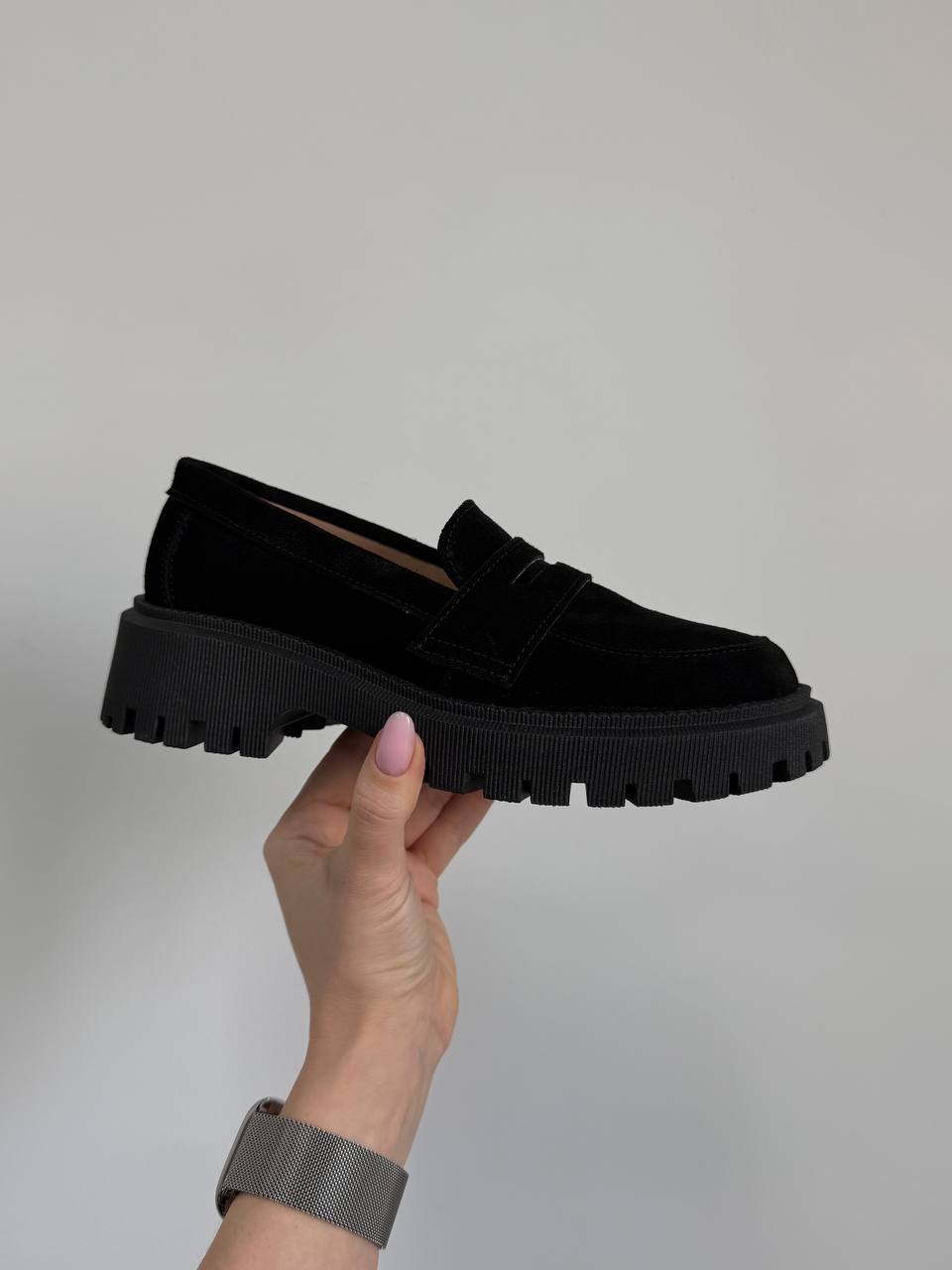 Лофери замша, чорний