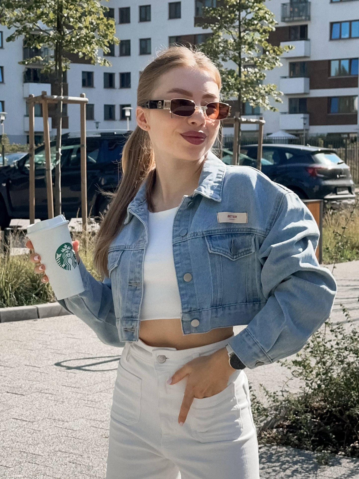 Джинсовка вкорочена