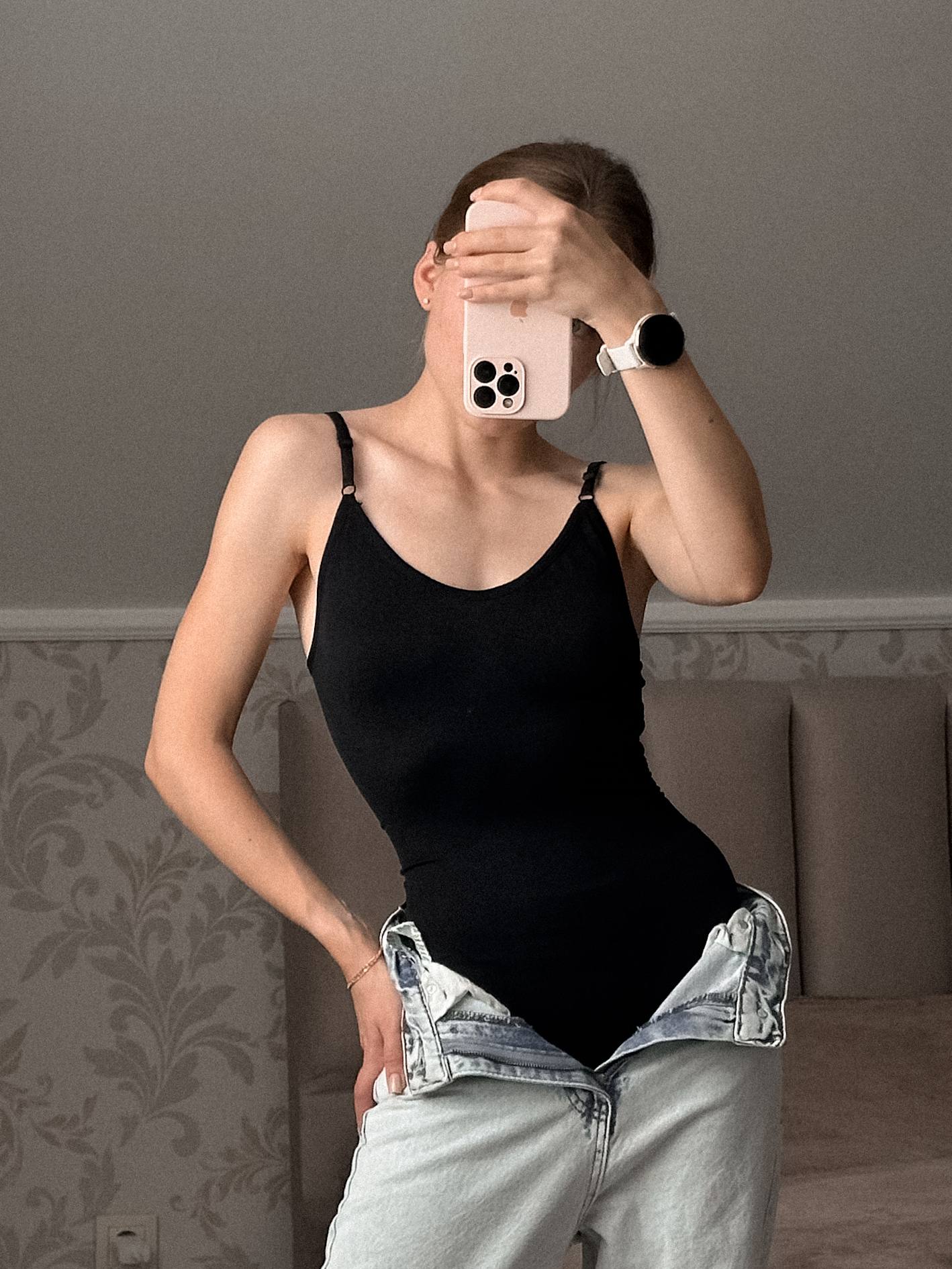 Боді з утягуючим ефектом, чорний