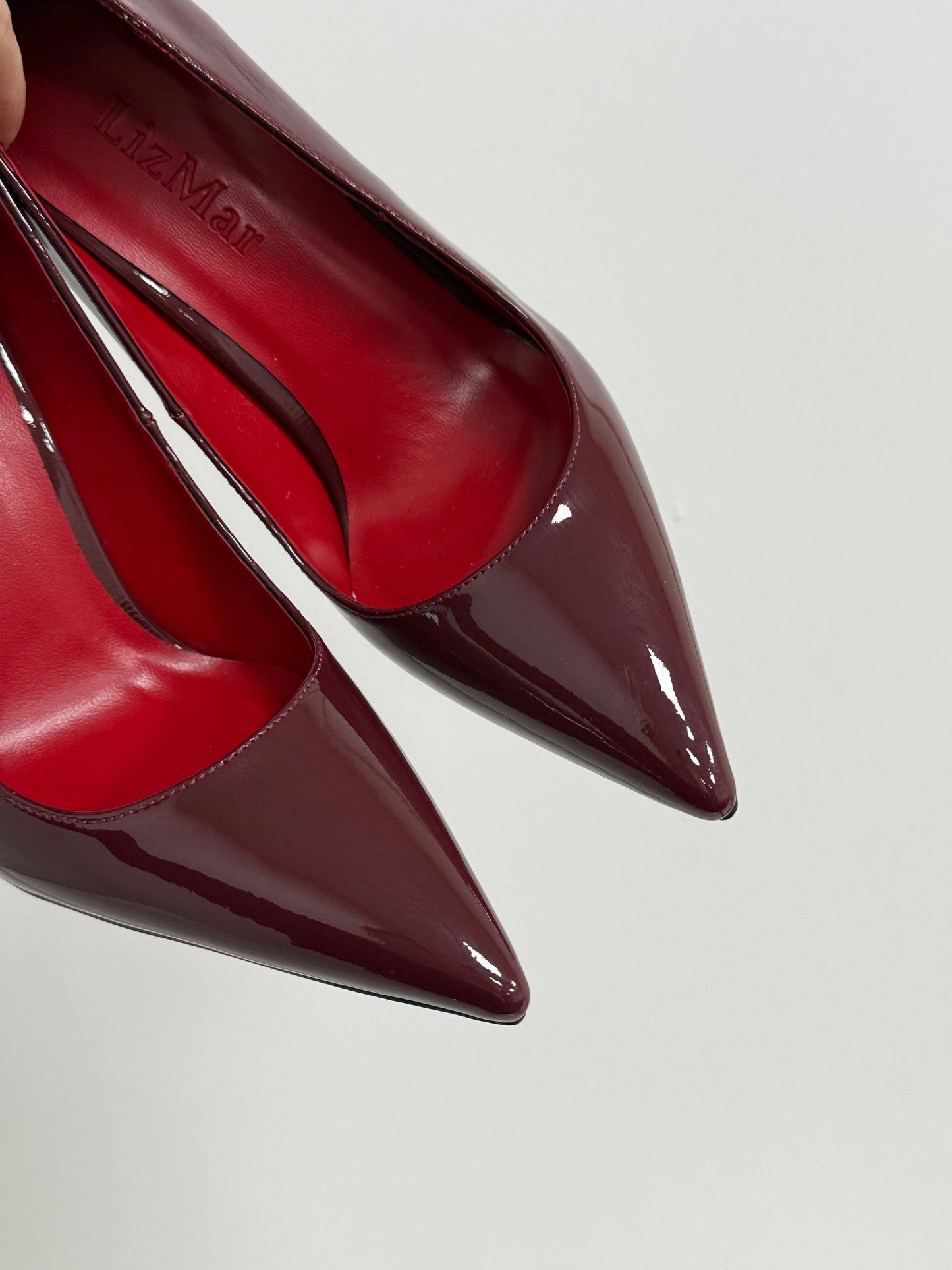 Туфлі на червоній підошві ™️ LizMar, бордовий
