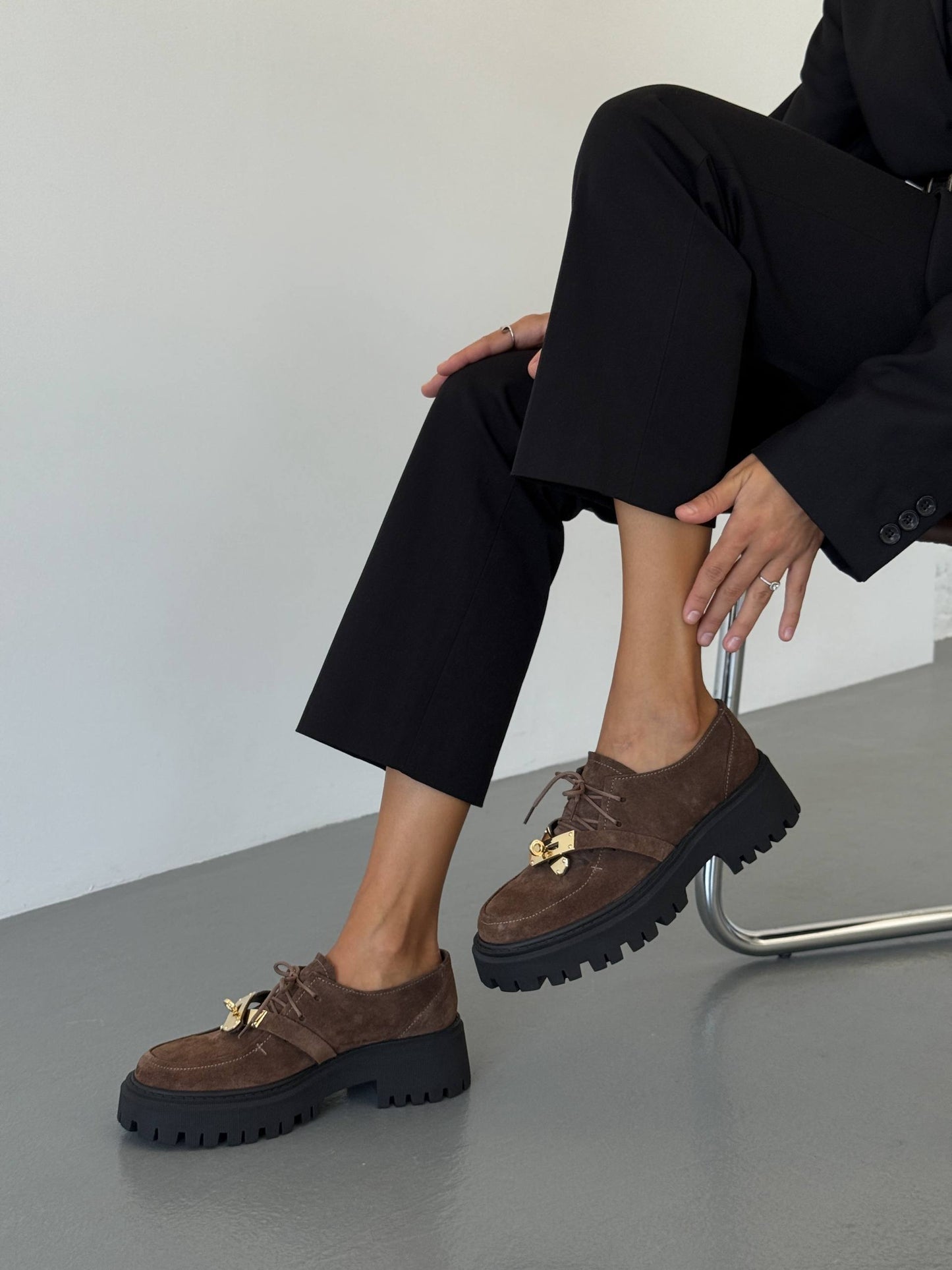 Трендові дербі ™️NikArt, коричневий