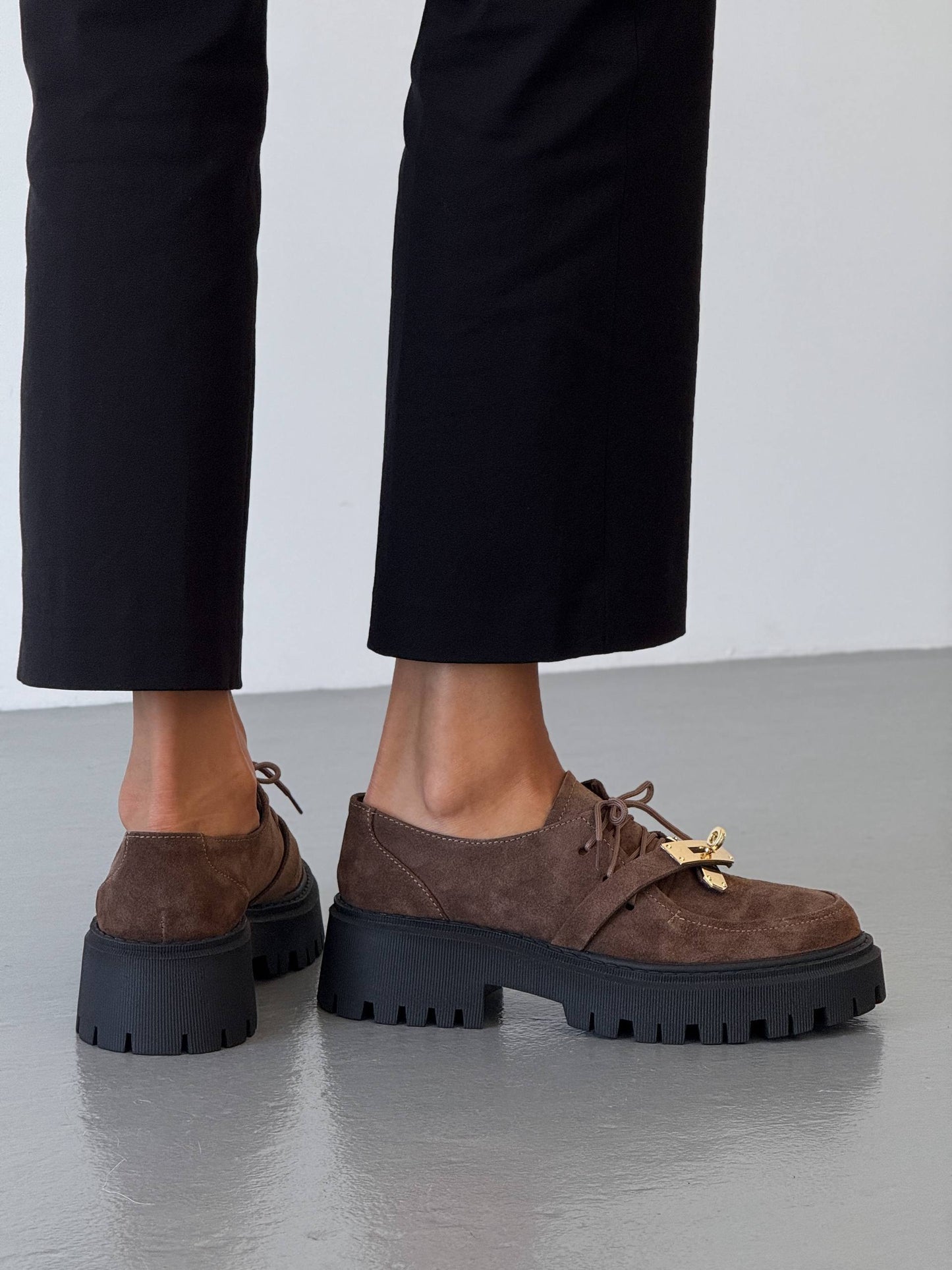 Трендові дербі ™️NikArt, коричневий