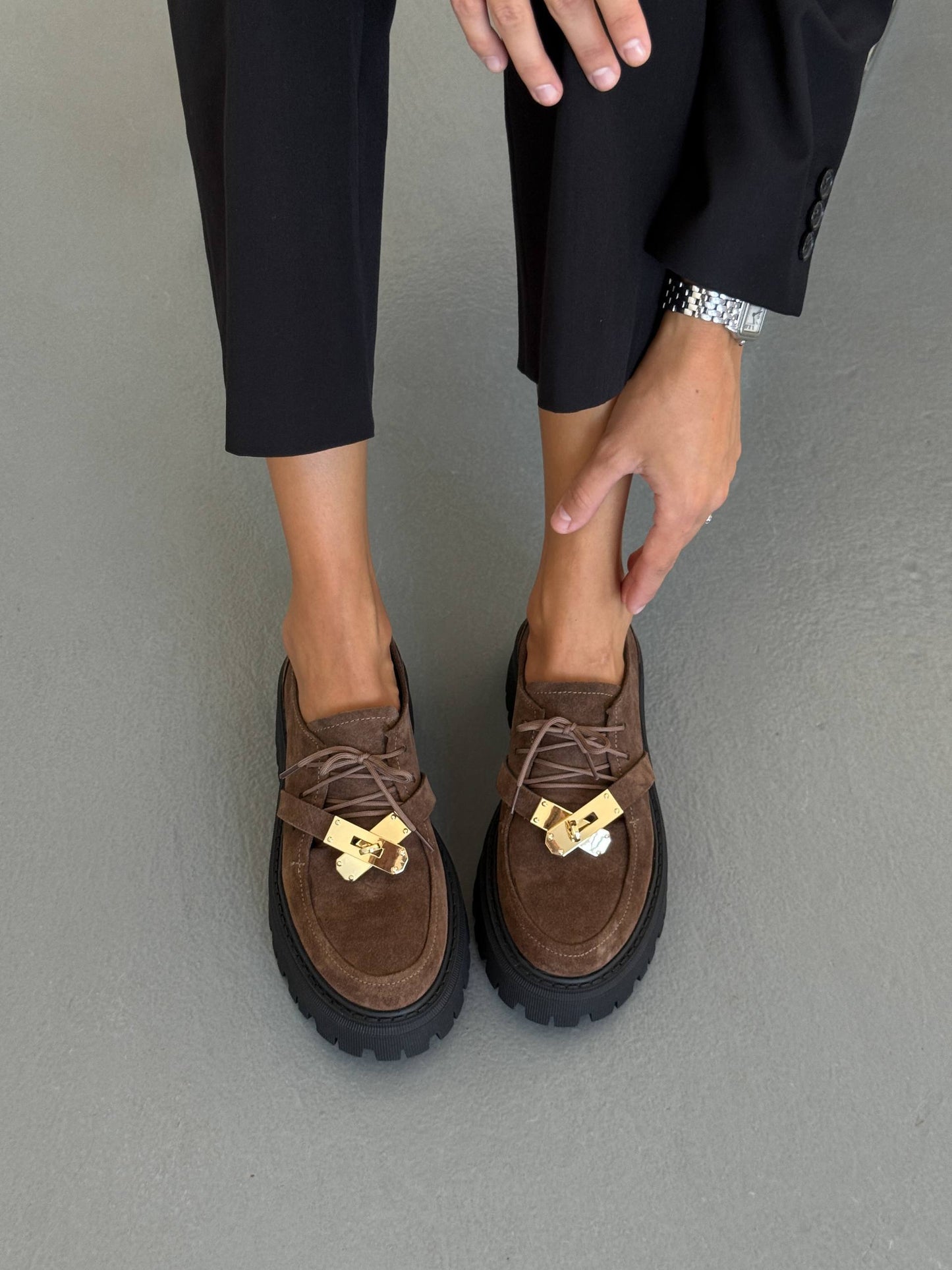 Трендові дербі ™️NikArt, коричневий