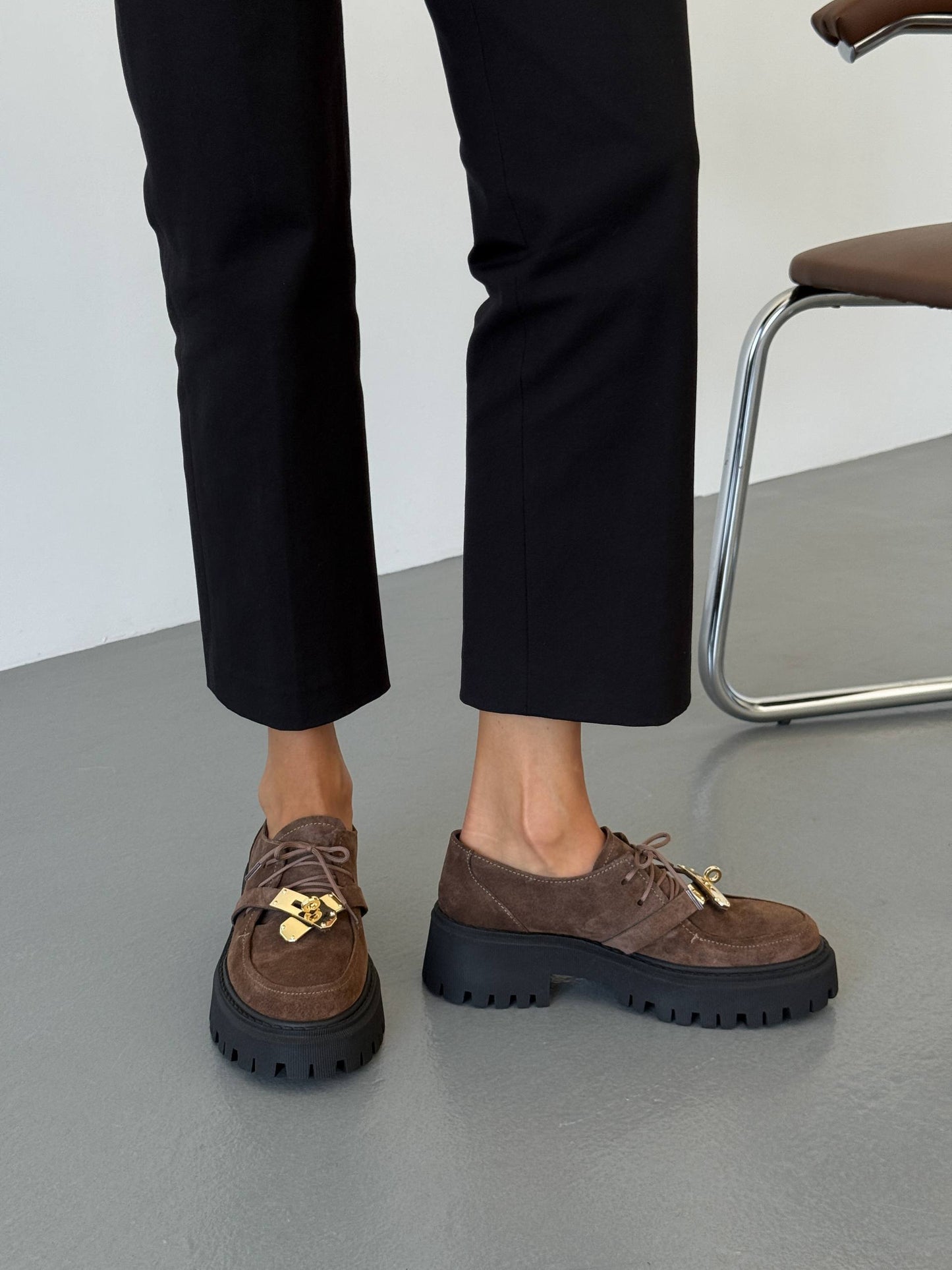 Трендові дербі ™️NikArt, коричневий